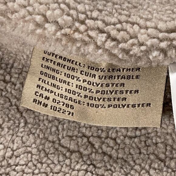 Columbia Jacket Women Medium Leather Sherpa Lined Fleece‎ Collar Coat Outdoors - Picture 7 of 9